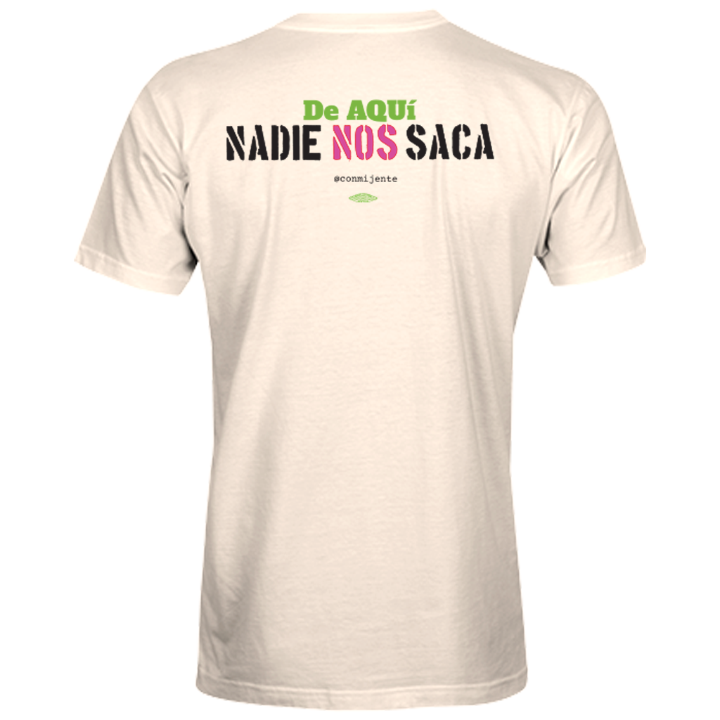Camiseta de cuello redondo de manga corta perreo y justicia de Mijente