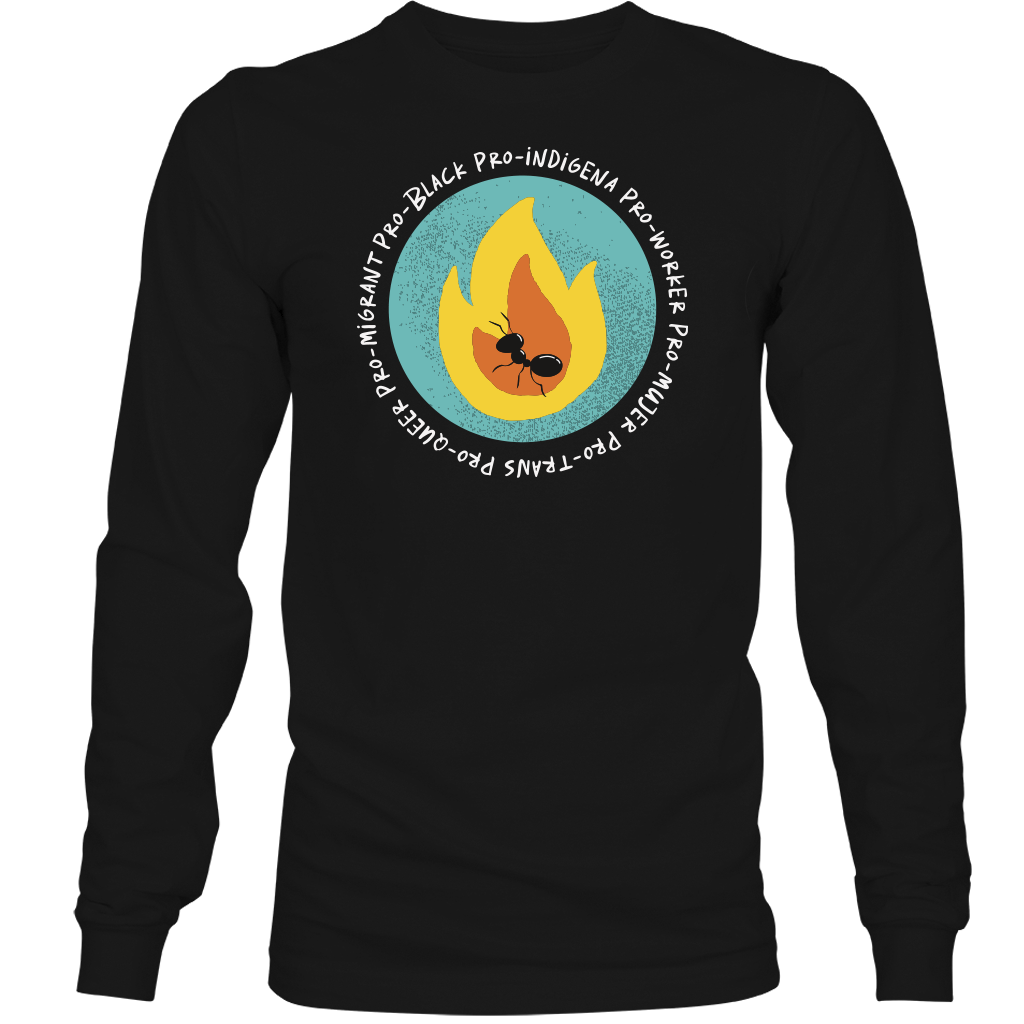 Mijente's Fire Ant Long Sleeve Crewneck T-Shirt